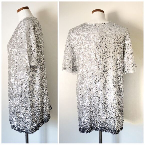 Jen’s Pirate Booty black water sequin mini dress - Picture 5 of 7